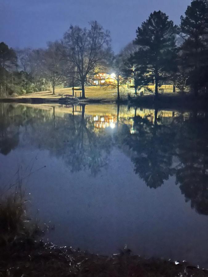 Refuge Ranch Retreat Log Cabin Lake 53+ Acres Locust Grove Εξωτερικό φωτογραφία