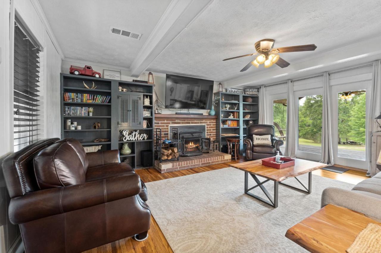 Refuge Ranch Retreat Log Cabin Lake 53+ Acres Locust Grove Εξωτερικό φωτογραφία